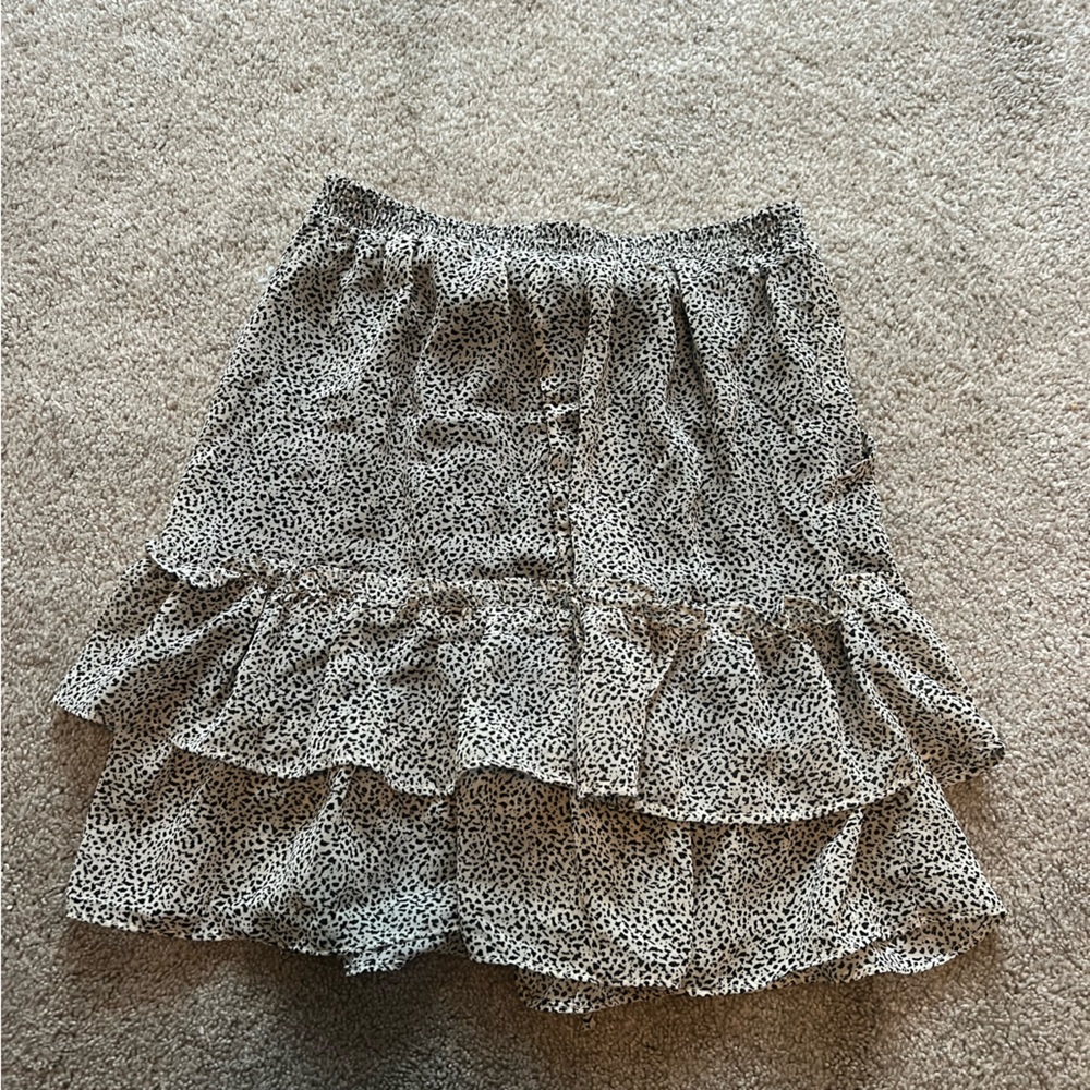 NWT Sienna Sky White Polka Dot Skirt - Picture 3 of 4